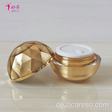 Kugelförmiges Acryl-Sahneglas mit Diamantoberfläche
